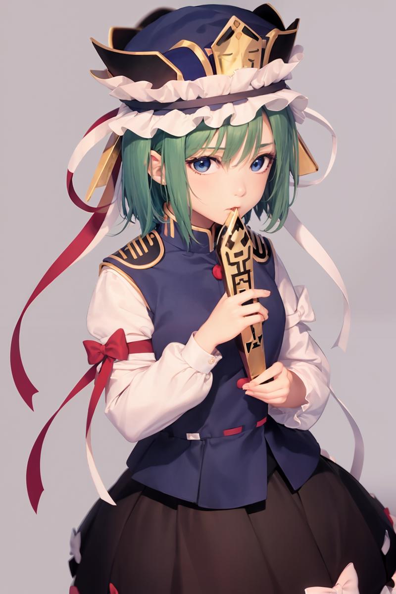 02201-29836528-masterpiece, best quality,  _lora_shikieiki_1_,1girl,shiki eiki, hat, blue vest,white shirt,black shirt, green hair, rod of remo.png